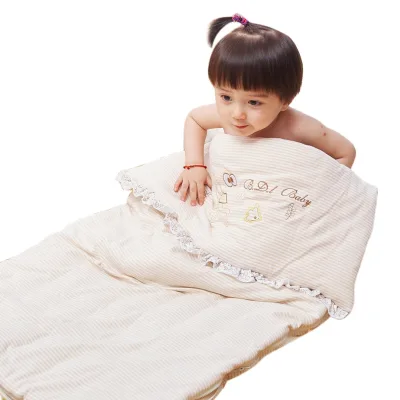 118*56 Organic Natural Colored Cotton Baby Sleeping Bag