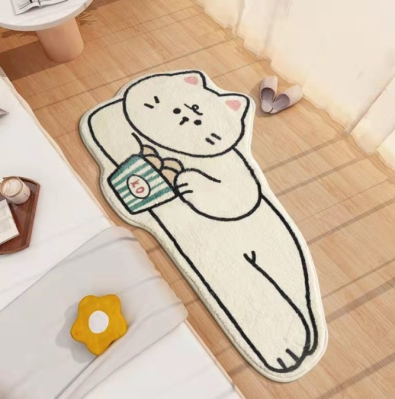 Irregular Shape Nonslip Anime Area Rugs Logo Bedroom Custom Kids Rug