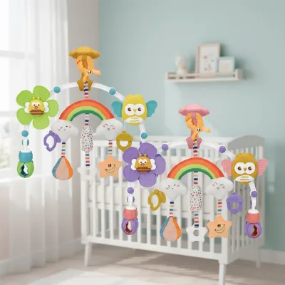 Multifunctional Hanging Bed Bell Cute Cartoon Design Hanging Design Children's Educational Hanging Bed Bell Toy