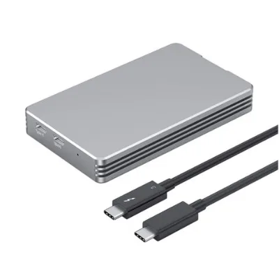 Supported USB 4.0 Hard Drive Enclosure Adapter Converter Case Gaming Design 2.5 inch External SSD Enclosure