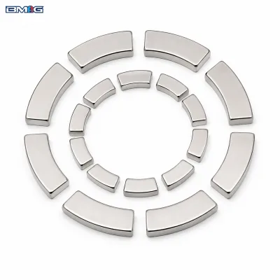 N52H Curved Motor Arc Magnets for FPV Drone Propulsion Rotors Engineering Samples and Bulk Purchasing