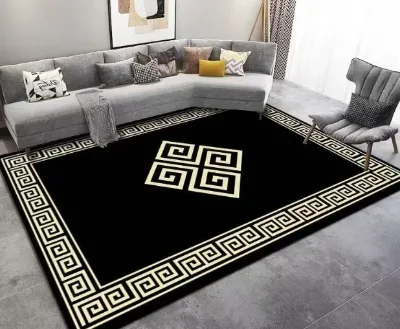 10mm Polyester Living Room Carpet Modern Rectangle Sofa Area Rug Machine Woven Floor Mat Wholesale Bulk Supply