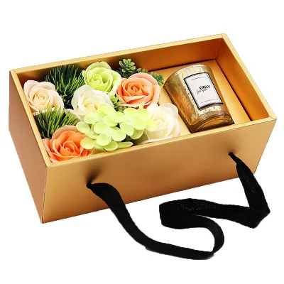 Factory Latest Artificial Soap Rose Flower Decoration Flowers for Valentine's Day