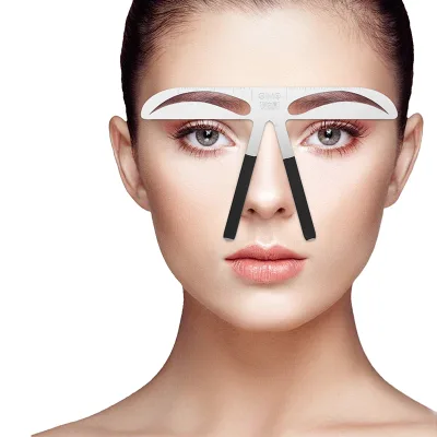 Permanent Makeup Eyebrow Tatoo Shaper Easy to Use Eyebrow Stencil Makeup KIt DIY Template Stencil Shaping Tool-lady Eyebrow