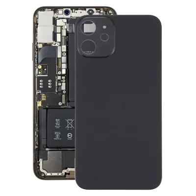 Mobile Phone Rear Back Door Glass with Big Hole Battery Cover Housing for iPhone 12 Mini Replacement