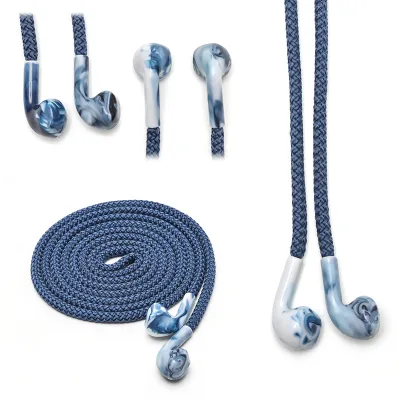 New Custom Unique Round Metal Tips Earphone Shaped Aglet with Multi-Color Options and Custom Logo for Shoe Laces
