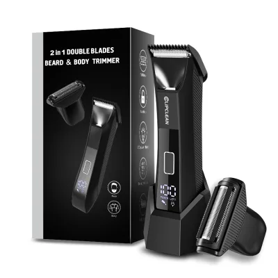 Men Shaver Machine for Men Mini Body Beard Hair Trimmer Sensitive Areas 2 In1 Electric Rechargeable Set Kit Ceramic IPX7