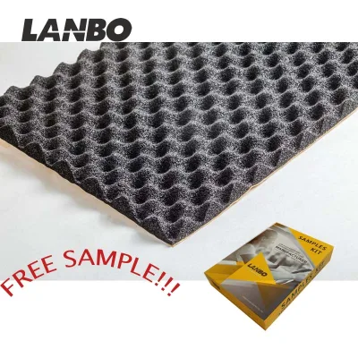Sticky Black Foam Rubber for Car Sound Proofing ,sound Insulation Material for Cars ,egg Crate Foam