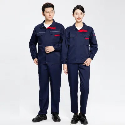 Autumn Winter Double-Layer Thick Work Clothes Cotton for Welder Workshop Resistant Wear Dirt Lining for Labor Protection