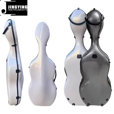 2025 Jingying Cello Accessories, High Grade Authentic Composite Carbon Fiber Cello Case Pressure Resistant Lightweight Wide Body