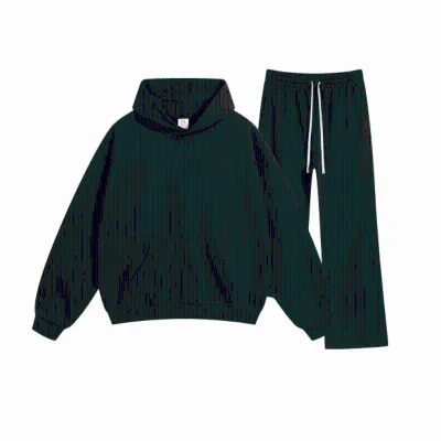 345gsm Oem Sportwear Apparel Men Hoodie Suit Brand Black Unisex Tracksuit Y2k 2 Piece Men Sweatsuits Sweatshirt and Jogger Set