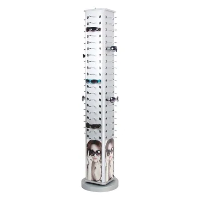 Custom Floor Stand Rotating Spectacles Sun Glasses Display Rack for Eyewear Showroom