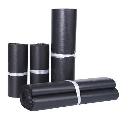 Custom Recyclable Eco Friendly Black Poly Mailer Bags