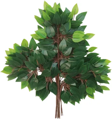 Green Real Touch Leaf Plastic Artificial Leaves for Decoration Artificial Foliage for Wedding Event Decor Floral Fillers