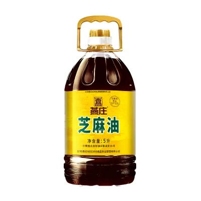 OEM 5L 100% Pure Non-GMO Sesame Essential Oil Premium Cooking Oil Wholesale Refine Vegetable Oil
