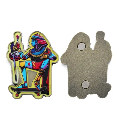 Custom Trend Illustration Magnetic Fridge Magnet, HD UV Printing Craft, Ideal for Cultural Gift & Event Handout