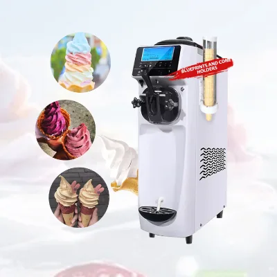 Automatic Diy One Flavor Soft Professionals Making Price Single Handle Ice Cream Machine