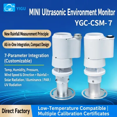 Ultrasonic Weather Sensor Wind Speed Wind Direction Temperature Humidity Pressure Precipitation Total Radiation Small Instrument