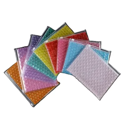 Manufacturer Supply Poly Bubble Mailer Bags Zipper Lock-Recyclable Eco-Friendly Moisture-Resistant for Shoes Socks Packaging