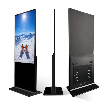 Android 43 55 Inch Indoor Digital Signage for Elevator Auto Video Player Advertising Totem for Airport Retail Store Floor