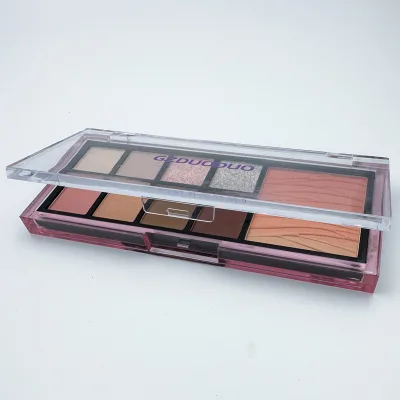 Nine-Color Eyeshadow Palette with Shimmer Pearl Matte Finishes-Custom Options Available Made in China