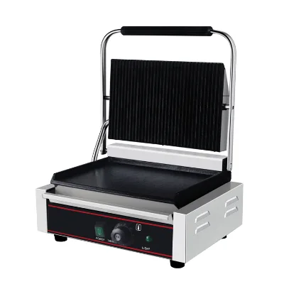 CHZ-820A Large 2.2kW Commercial One Head Table Top Electric Grill and Sandwich Maker Contact Grill