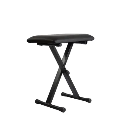 Accuracy Pro Audio B380 Adjustable Folding Music Stool X-Style Piano Bench Piano Stool
