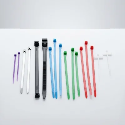 Nylon PA66 Self-Locking Cable Ties Square Label for Easy Identification of Wires and Cables