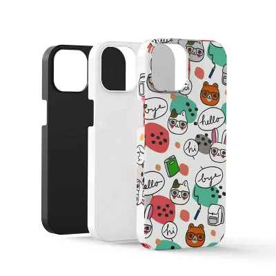 3d Sublimation Case Phone Rubber 2in1 Blank Sublimation Mobile Phone Cases Full Print