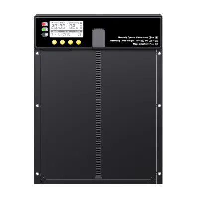 Yun Smart Home Modern Chicken Coop Door Light Sensor Electric Powered Waterproof Safe App Control Aluminum Alloy+Plastic