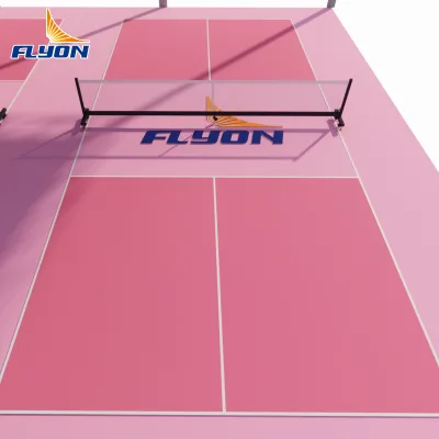 USAPA Standard Professional Pickleball Court Flooring High Performance Interlocking Sport Tiles Acrylic PVC 2-Year Warranty