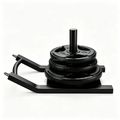 Fitness Sled Weight Plates Loaded Sled for Strength Training