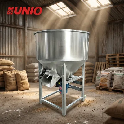 High Quality Easy to Use Feed Mixer Dry and Wet Dual Purpose Cattle and Sheep Feed Mixing Machine