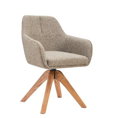 Nordic Living Room Restaurant Dining Room Chairs A-shaped Solid Wood Swivel Dining Chair
