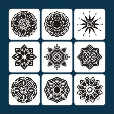 Mandala Painting Template DIY Spray Painting Customized