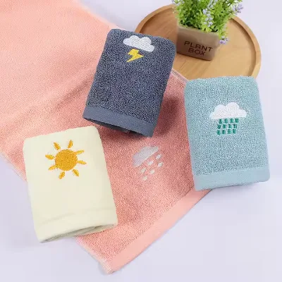 High quality new design comfortable 100% cotton small hand face children children's towel