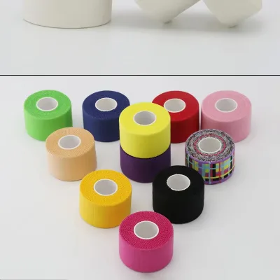 New Design Sports Tape Colorful Athletic Tape Set 6 Colors - Fashion Cotton Elastic Tape for Athletes, Yoga, Gym
