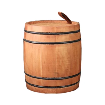 Custom Wooden Coffee Bean Storage Barrel Small Wooden Tea Barrel