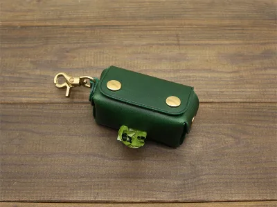 Top Fashion Portable Leather Toilet for Outdoor Use Multi-colored Dog Poop Bag Pet Waste Disposal