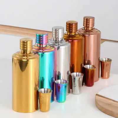 304 Stainless Steel Wine Pot Glass Cocktail Shaker Bar Modern Minimalist Design Portable Outdoor Drinking Cup