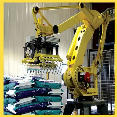 Palletizing Picking up Robot for 20kg and 25kg Bagged Materials of Soybean Powder, Sandy Soil and Rice Flour