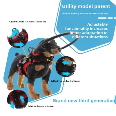 Outdoor SBR Four Seasons Universal Dog Anti-Collision Ring Pet Anti-Obstacle Outdoor Protective Cover for Blind