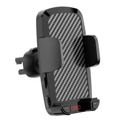 Universal Fm Transmitter AUX in U Disk TF Play Music Card Radio Mp3 Player bluetooth Phone Holder air Vent Stand for Car
