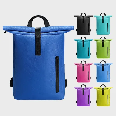 Customization Logo Printed Black Color Waterproof Polyester Low Price Student Backpack School Bags