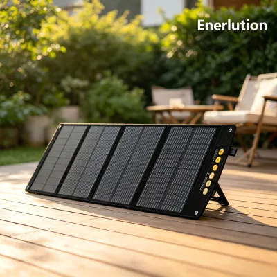 High Power Generation Portable Solar Panels 110W Foldable Adjustable Support Stand High Temperature Resistant for Field Work