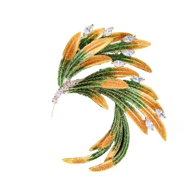Jachon New fashionable and elegant enamel phoenix brooches