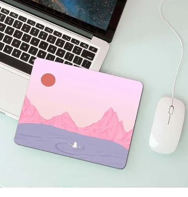 Cartoon Style Natural Rubber Square Mouse Pads & Keyboard Mats-220x180x2mm & 260x210x2mm Premium Textured