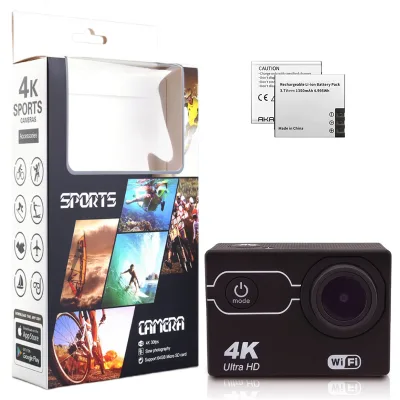4K 30FPS Action Camera 1080P 16MP 30M Underwater Waterproof Camera 170 Degree Wide Angle Sports Camera with Accessories