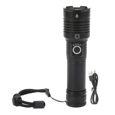 XPH160 Flashlight Aluminum Alloy IPX4 Waterproof 1800lm Type C Rechargeable Torch with Memory Function