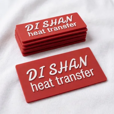Personalized 3D Silicone Heat Transfer Logo Raised Garment Logo Custom Design Heat Press Iron on Label for Clothing Apparel Hat